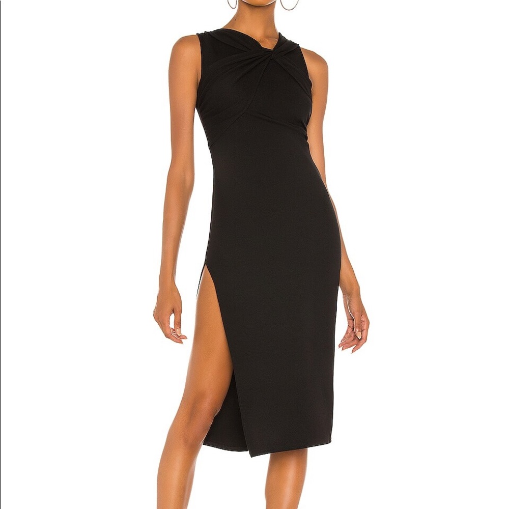 NBD twisted midi dress